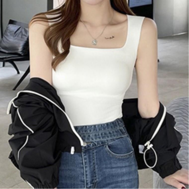 끈나시 일상코디룩 심리스 여름 이너티 일상룩 해수욕장 무봉제 편한