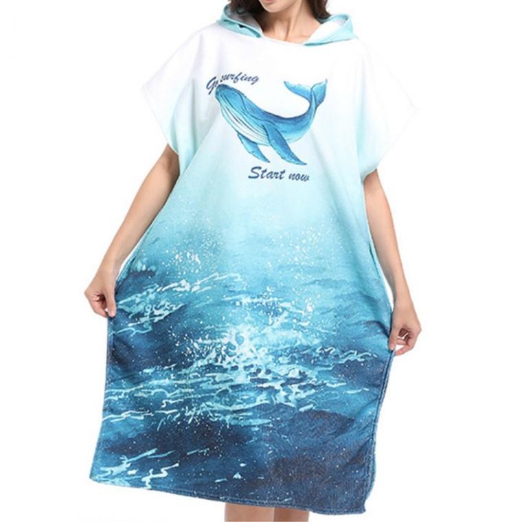 바스타올 성인용 워터파크타올 물놀이수건 비치타올 해변타올 후드 수영장