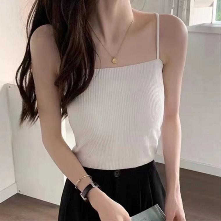 끈나시탑 이너탑 단정한스타일 젊줌마 데일리룩아이템 캡내장 여름 슬림핏