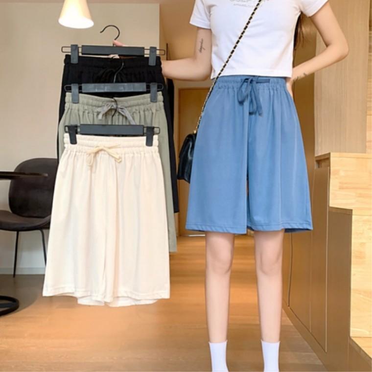 반바지 와이드핏 여행 가벼운 30대여성의류 모던한 밴딩팬츠 20대여자패션