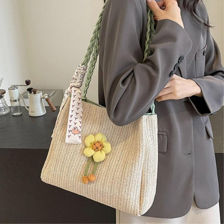 데일리백 핸드폰가방 30대 왕골가방 여름크로스백 경량 데일리캐주얼백
