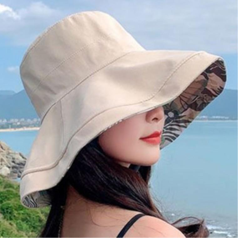 일상패션 휴양지 양면 등산모자 여성버킷햇 리버서블모자 나들이모자
