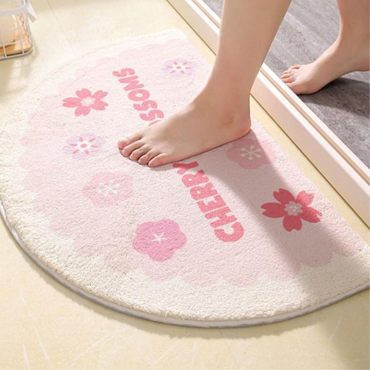 반달 부드러운 메이크업수납 틴트수납통 논슬립 수납장 극세사발매트 욕실