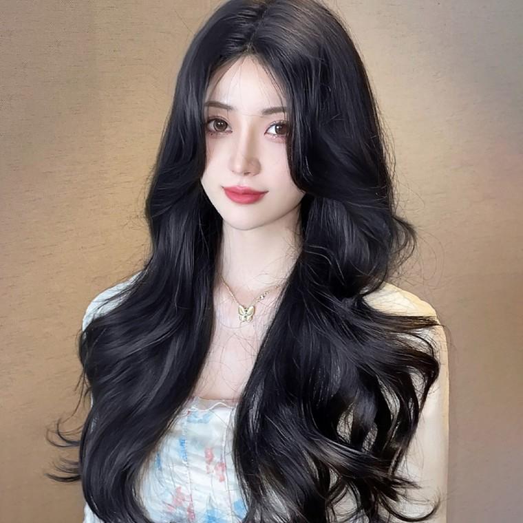 빌드펌 웨이브 긴머리 통가발(블랙)