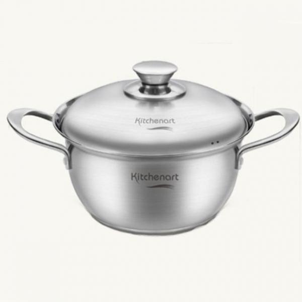 키친아트 인덕션 냄비 스텐 가정 찌게 양수 냄비 20cm