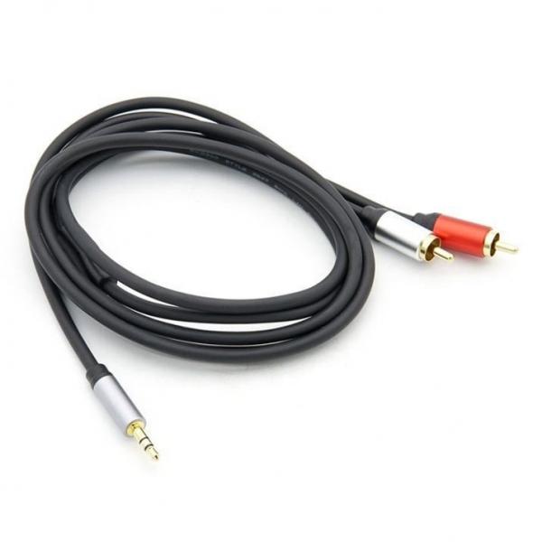 스테레오 RCA 케이블 2선 AUX 3극 24K Gold 1.8M