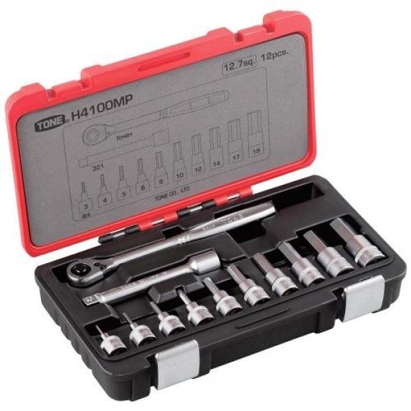 토네 육각비트소켓세트 1/2인치x 12PCS (H4100MP)