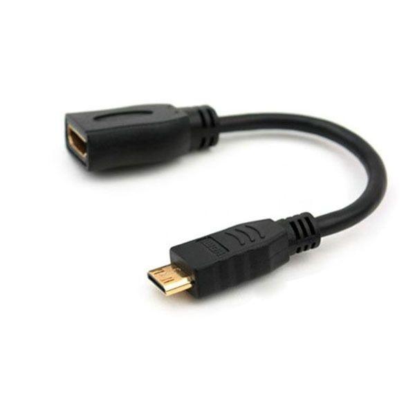 HDMI 변환 젠더 Mini HDMI(M) HDMI(F) 변환 케이블