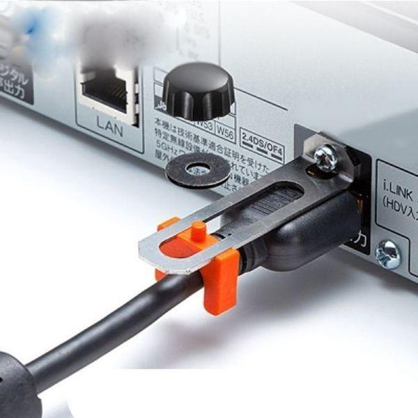 SANWA 케이블 벨트 타이 케이블 이탈 방지 장치 HDMI