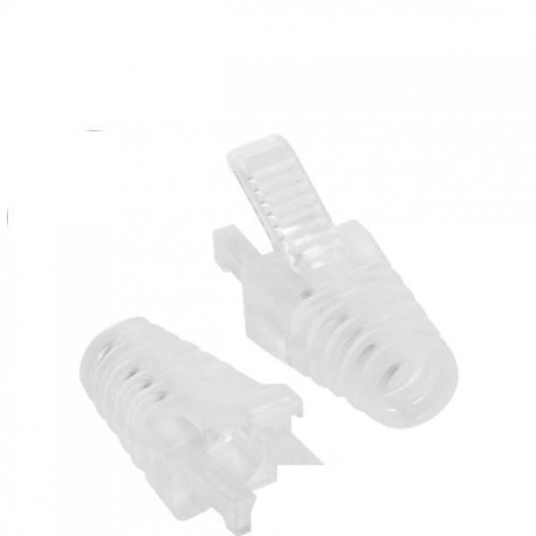랜케이블 부트 RJ45 커버 락 부트 6파이 클리어 100p