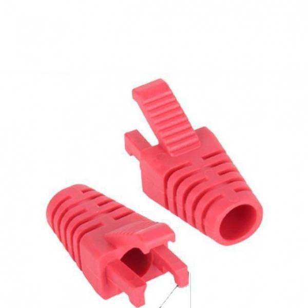 랜케이블 부트 RJ45 커버 락 부트 6파이 레드 100p