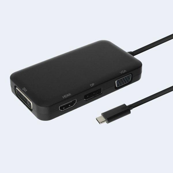 USB 3.1 컨버터 VGA HDMI DP DVI 컨버터 허브 공유기