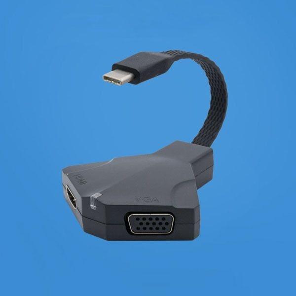 USB 3.1 컨버터 TypeC HDMI 4k VGA ST 3.5mm 컨버터