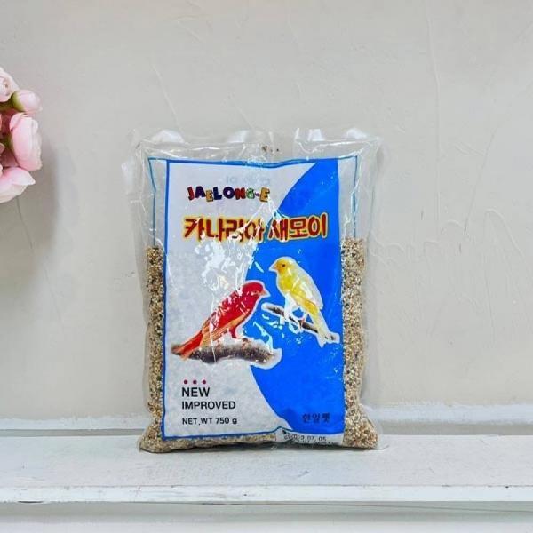 참새모이 750g 카나리아 통 마니토바 먹이 새모이 새사료 앵무새 닭사료