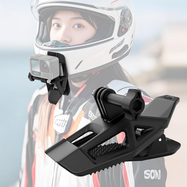 액션캠 모터바이크 헬멧 클램프 거치대 오토바이 고프로 인스타360 오즈모 액션 1인칭 촬영
