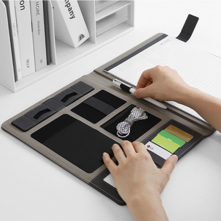 오피스MemoPad A4 가죽폴더 미팅회의 노트파일