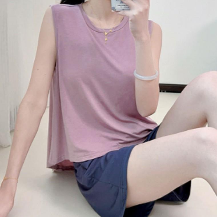 여성 민소매 캡내장 파자마세트 여름 홈웨어