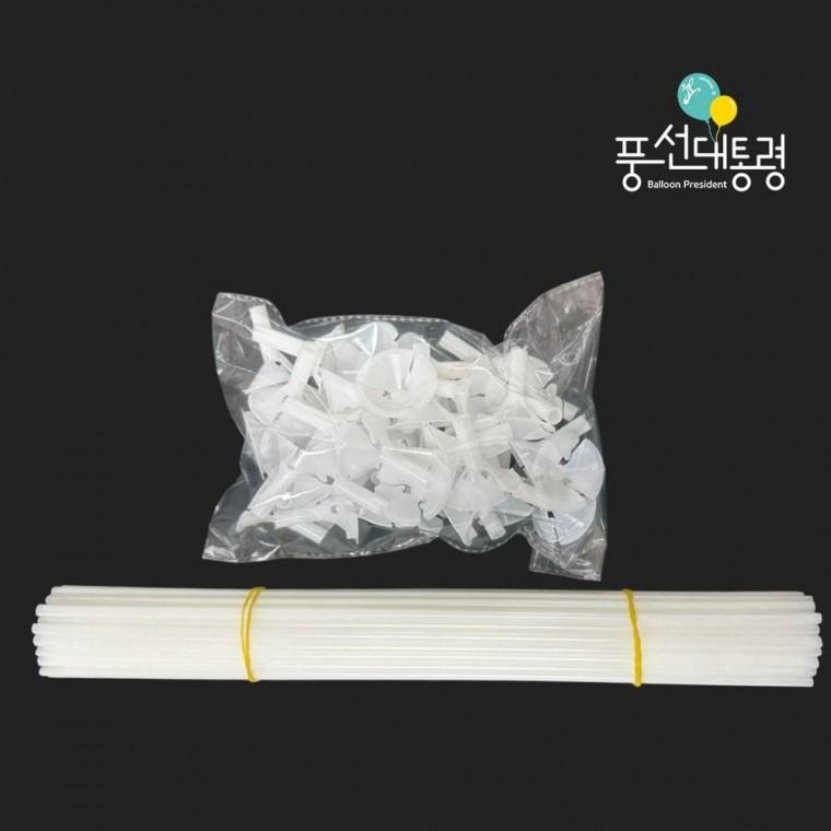 컵스틱 50PX 30세트 행사풍선 인쇄풍선스틱 대량구매