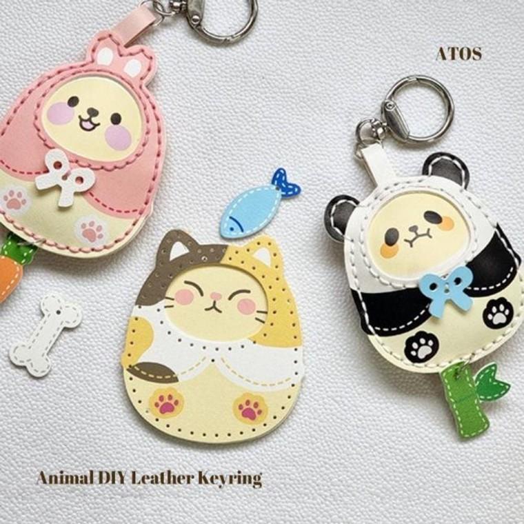 가죽 애니멀 키링 DIY 인형 만들기 무인문구템