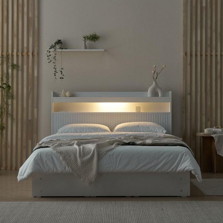 호텔식 Q LED 수납 침대 프레임 230 1컬러
