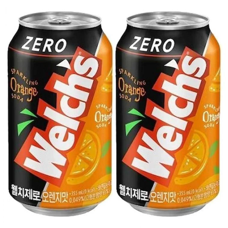 웰치스 제로 오렌지맛 355ml 48캔 (24캔입x2박스)