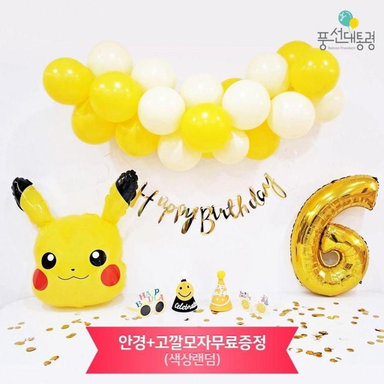 생일파티 클라우드 캐릭터 풍선세트