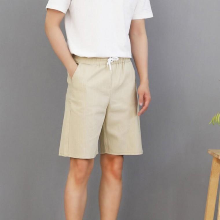 플렉스 반바지 남자바지 빅사이즈 여름 면 린넨 바지 팬츠