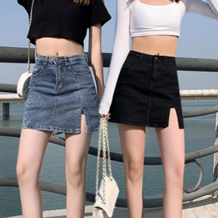 속바지 데님 미니 스커트 치마바지 청치마 데님스커트