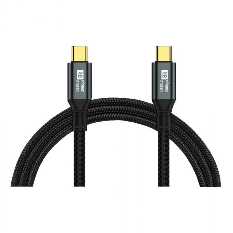 8K USB 3.2 타입C 케이블 2M 노트북 PC 태블릿 100W 20Gbps 미러링 지원 고속 데이터 전송 충전