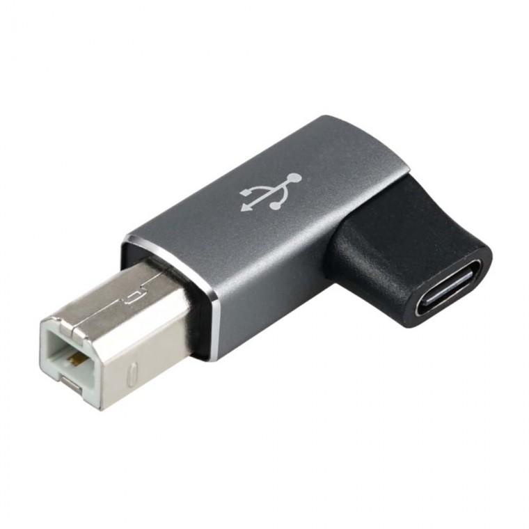 USB 3.1 C타입 B타입 변환젠더 90도 좌우꺾임 스마트폰 태블릿 노트북 프린터 스캐너
