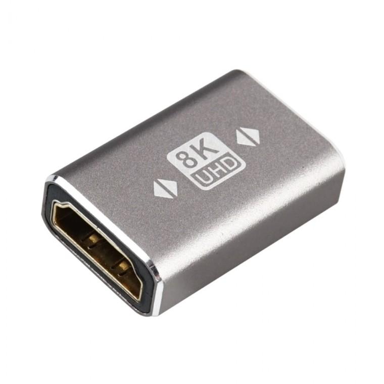 8K HDMI 2.1 연장젠더 꺾임형 FF 케이블 추가 연결