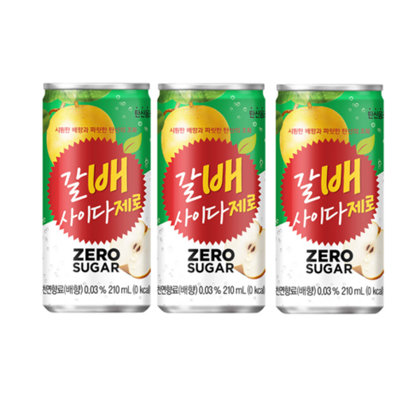 갈배사이다 제로 1박스 210MLX30캔