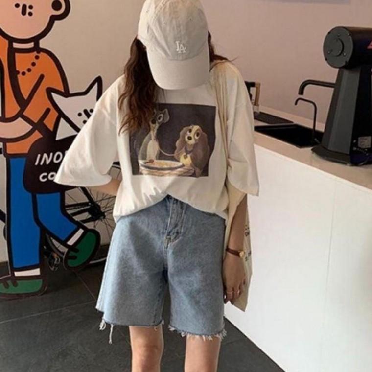 클립 사이즈조절 무난한 데님 반바지 롤업 스타일링