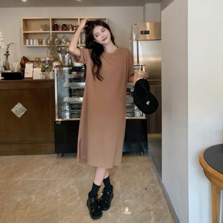 루즈핏 반팔 롱원피스 여름 데일리룩 시원한 착용감 여름휴가