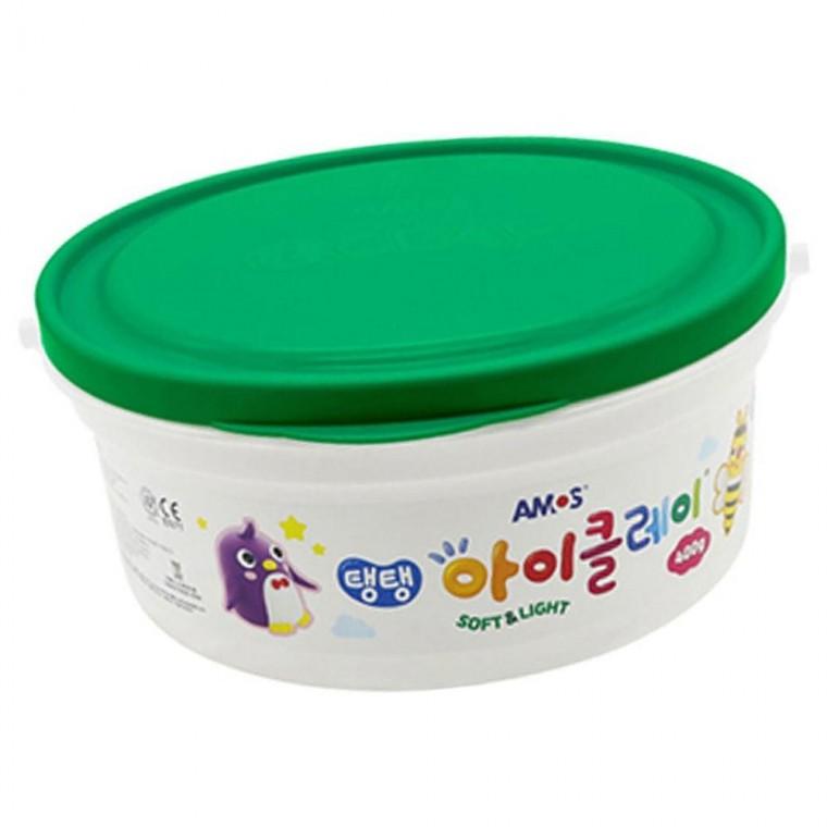 초록 클레이 점토 버킷 대용량 400g 아이클레이 1P