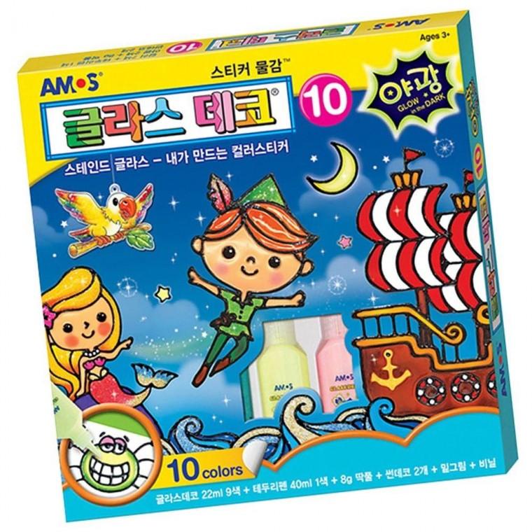 어린이 10호 꾸미기 글라스데코 창문 스티커 유리 1P