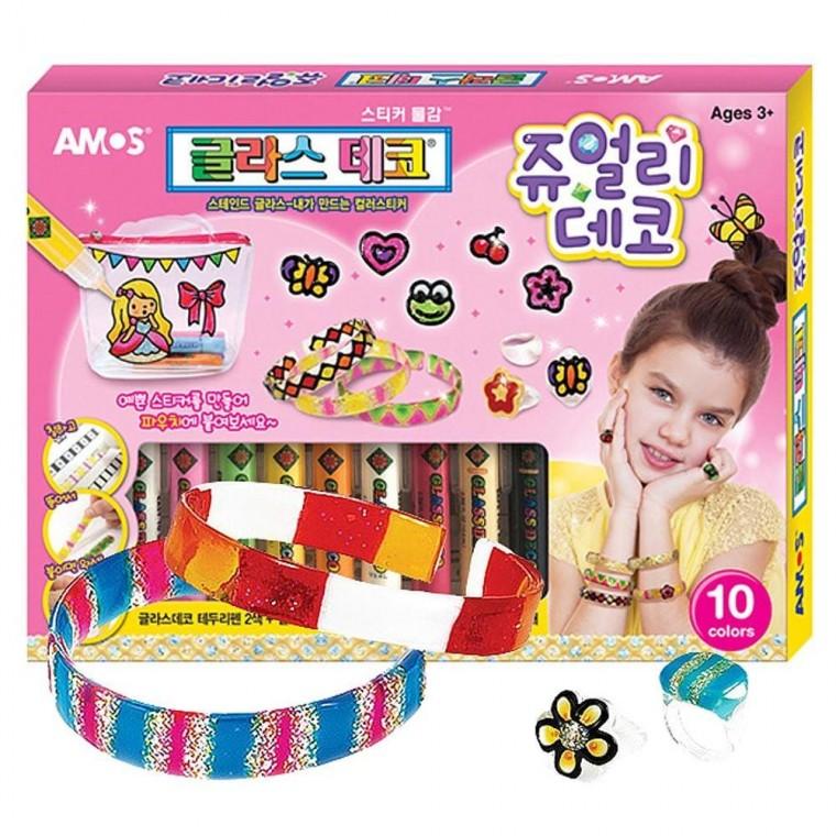 주얼리 데코 글라스데코 꾸미기 1P 물감 팔찌 반지