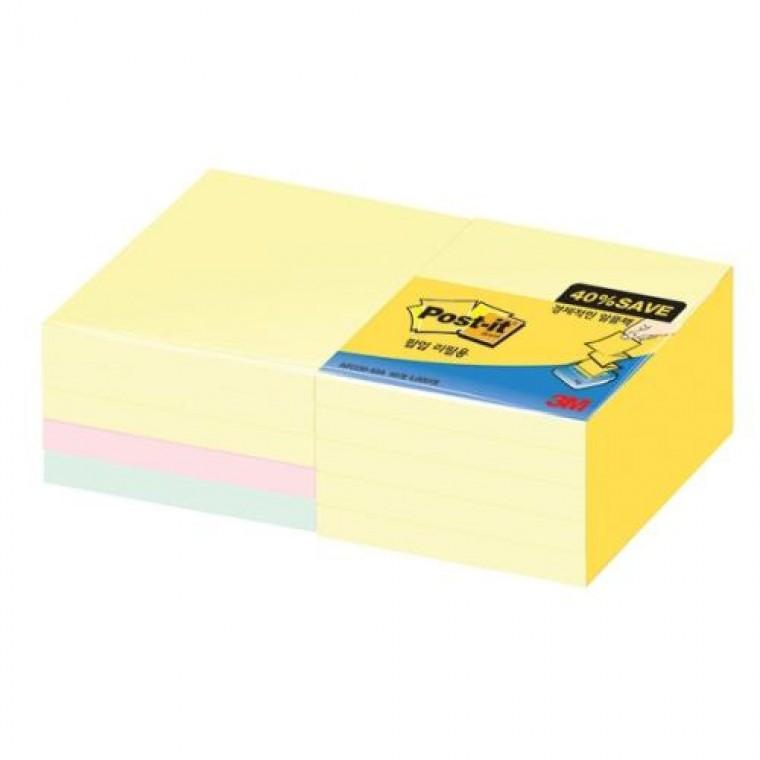 3M)포스트-잇 노트(KR330-10A 알뜰팩/76x76mm)