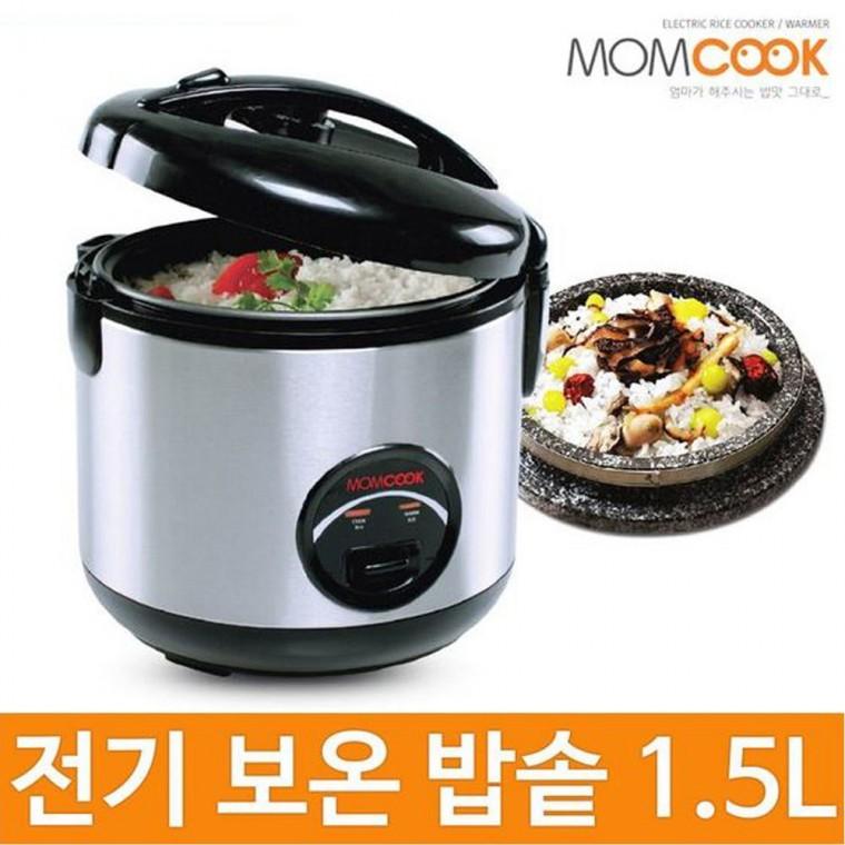 맘쿡150/1.5L 테프론코팅 전기밥솥 5-6인용 밥솥 취사 보온 일반 전기 밥통 가정용