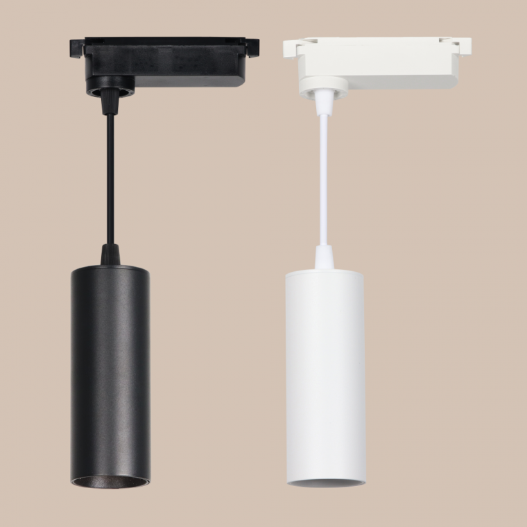 LED 카네스 원형 COB 플리커로우 레일 펜던트 10W 스포트 인테리어 주방 식탁등 1M