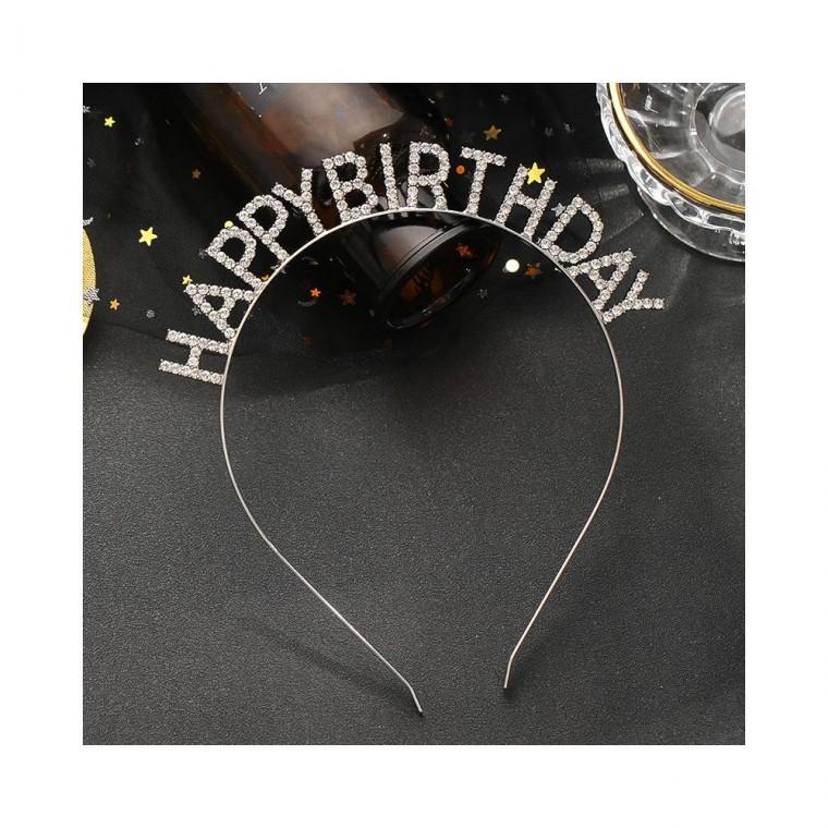 메탈 생일머리띠