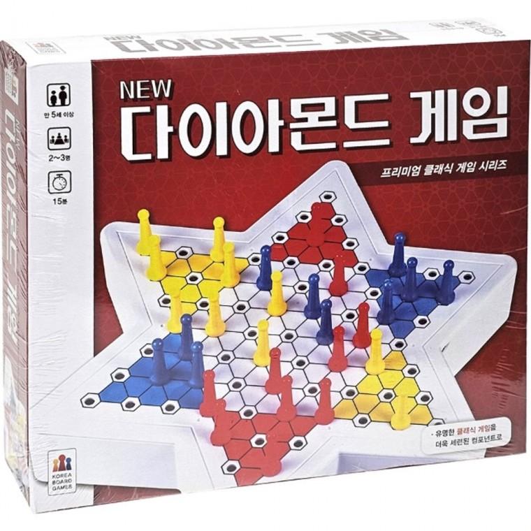 뉴 다이아몬드게임 클래식 체커 놀이 미니 보드 게임