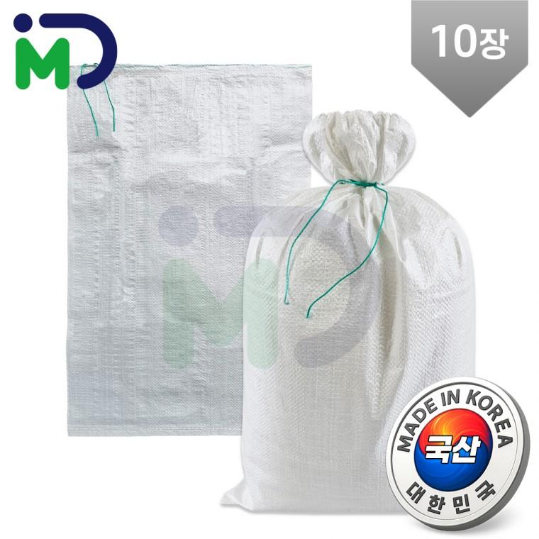 국산 마대 20kg 10장 PP 자루 포대 포장 폐기물 재활용 쓰레기 분리수거 쌀 옥수수 마대자루 포대자루