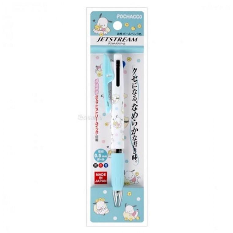 3색 0.5mm 제트스트림 볼펜 포차코