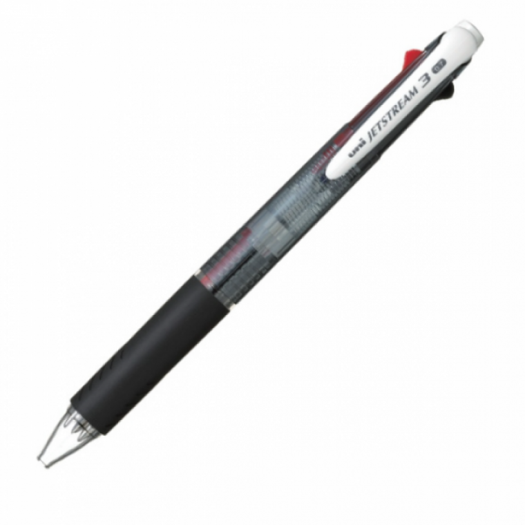 SXE3-400-07 검정바디 3색볼펜 제트스트림 0.7MM