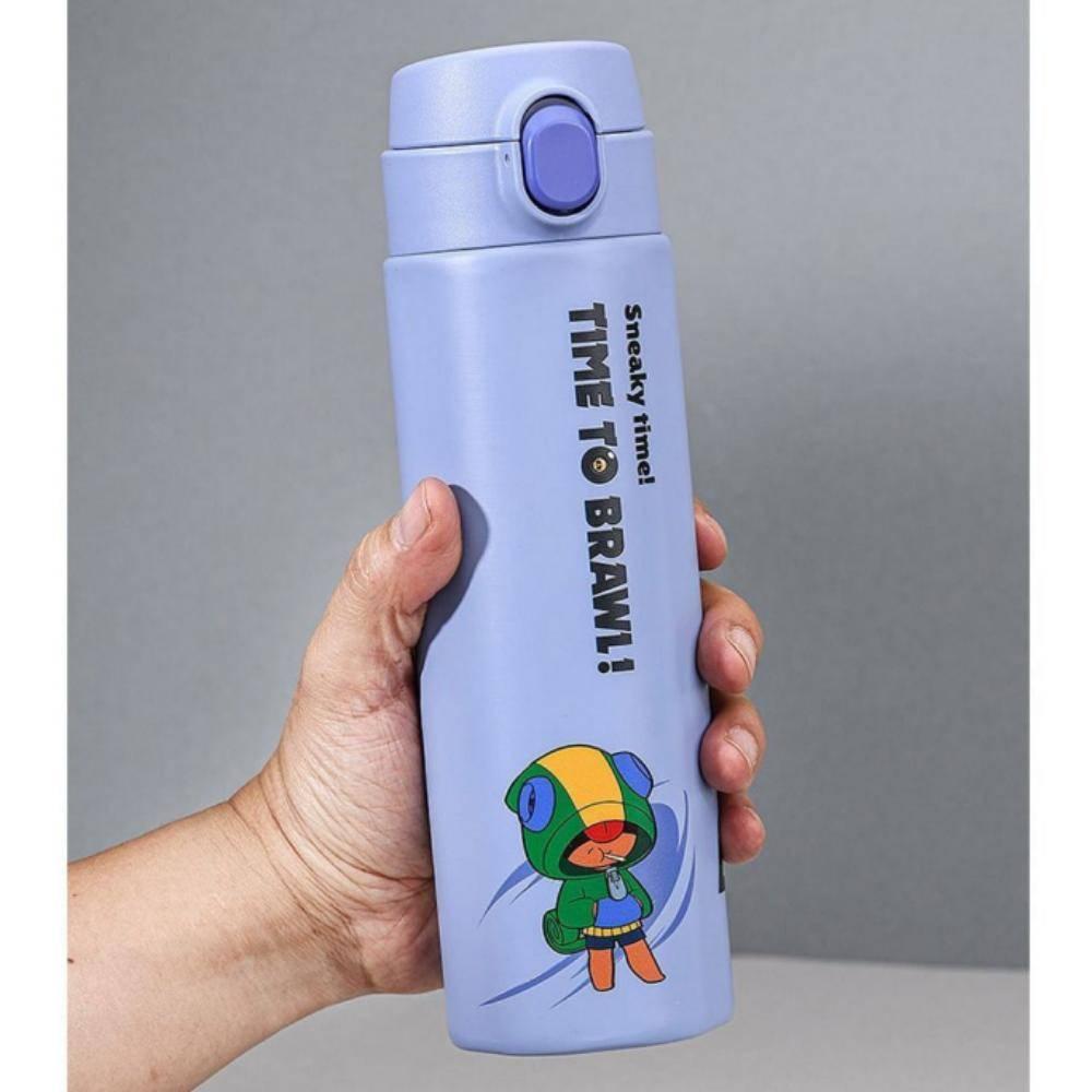 캐릭터 디자인 원터치 이중 스텐 텀블러 500ml 보온 보냉 야외용 컵 소품