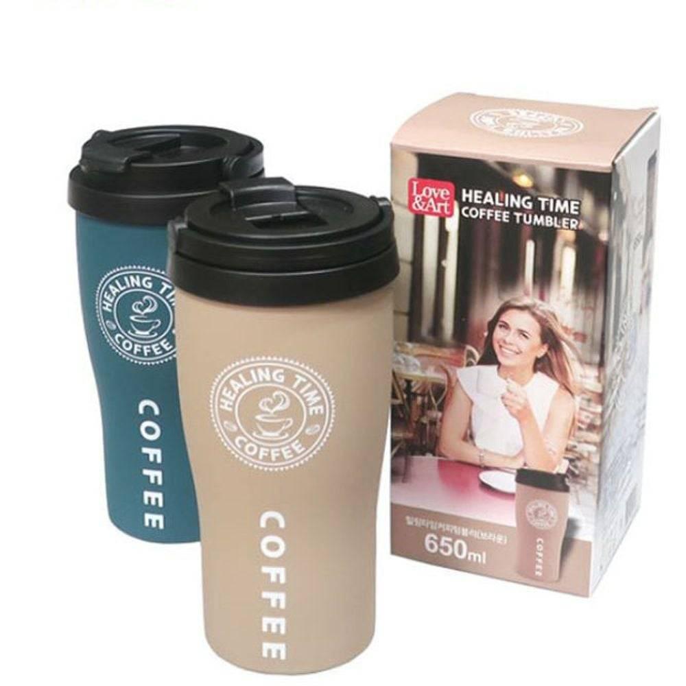보틀 보온병 캠핑 보냉병 힐링타임 스포츠물병 텀블러 중등 물통 사무실 초등  650ml 커피