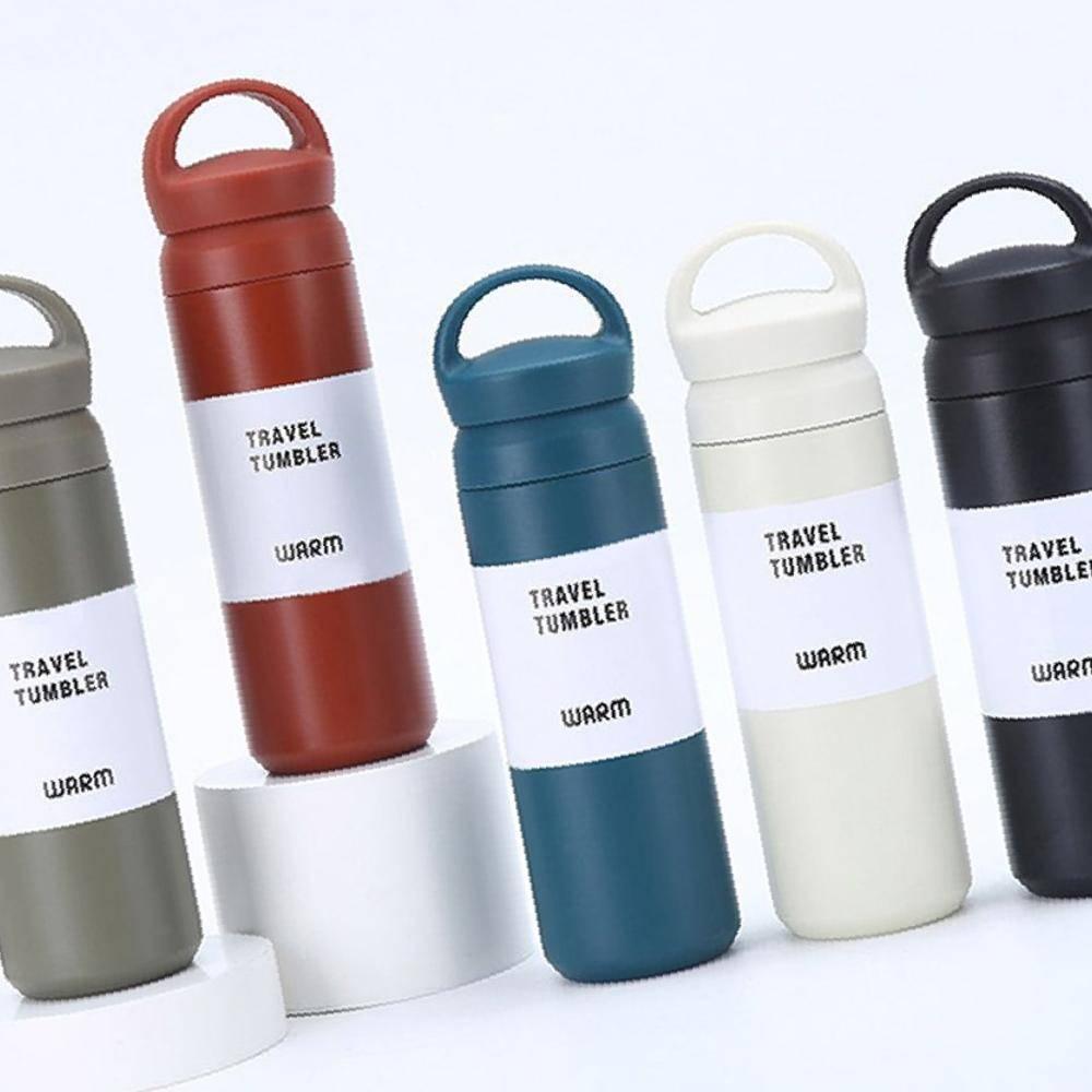 캠핑손잡이 물병 학생 텀블러 보온병 사무실 480ml 개인용 보냉 휴대용
