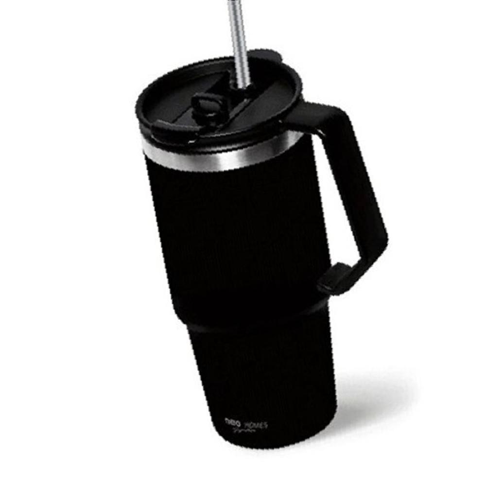 스텐 750ml 손잡이 텀블러 블랙 보틀 보온병