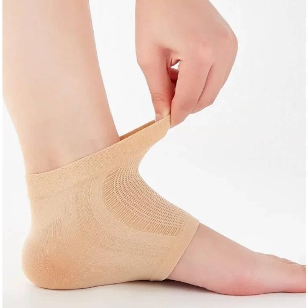 뒷꿈치패드 실리콘 보호 발 커버 양말 보습 풋케어